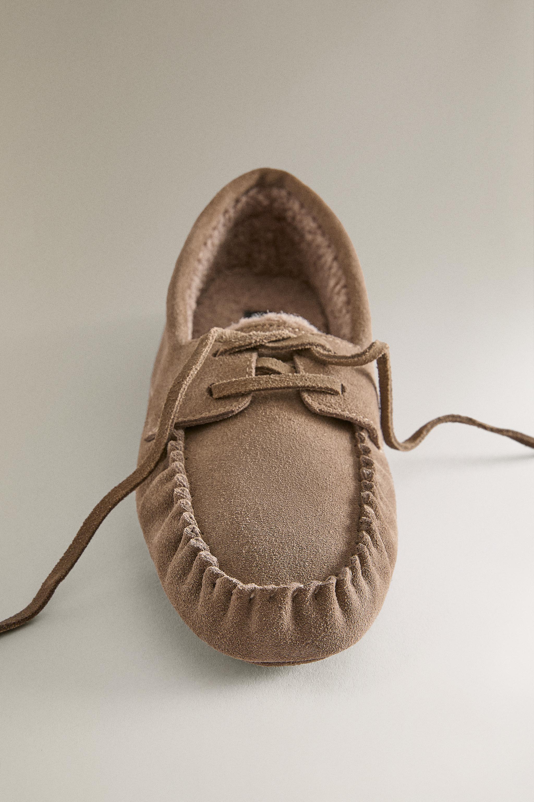 MOCASSINS CUIR CHAUD